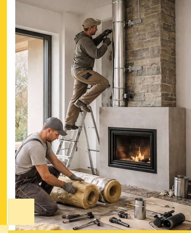 Монтаж дымоходов для каминов в Краснокаменске от 15332 р. ЭриданКсн