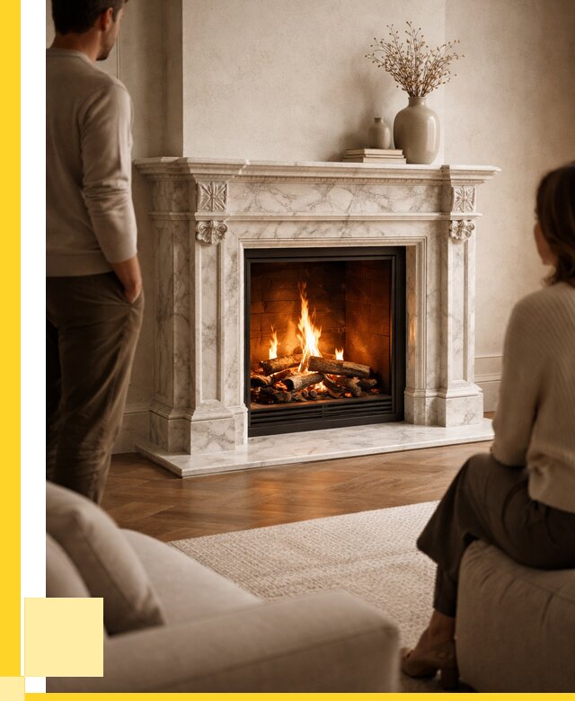 Мраморные камины под ключ в Краснокаменске от 255525 р. | ЭриданКсн