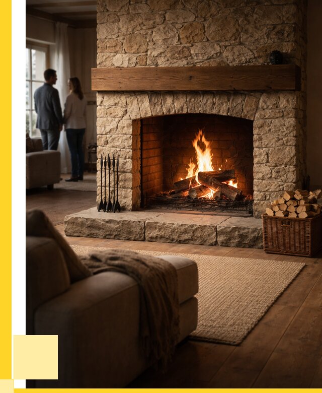 Открытые камины под ключ в Краснокаменске от 153315 р. ЭриданКсн