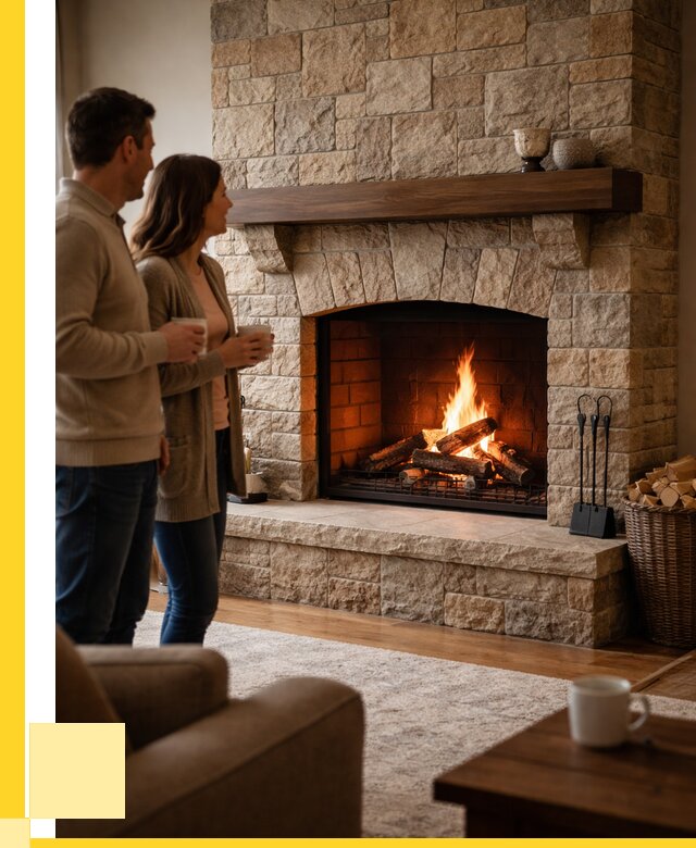 Каменные камины на заказ в Краснокаменске от 183978 р. | ЭриданКсн