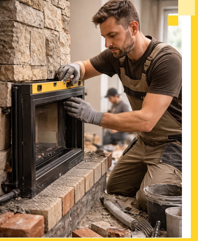 Дровяные камины под ключ в Краснокаменске: монтаж, обустройство