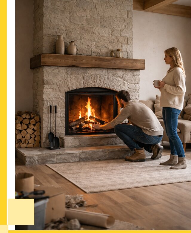 Камины для загородного дома в Краснокаменске от 357735 р., ЭриданКсн