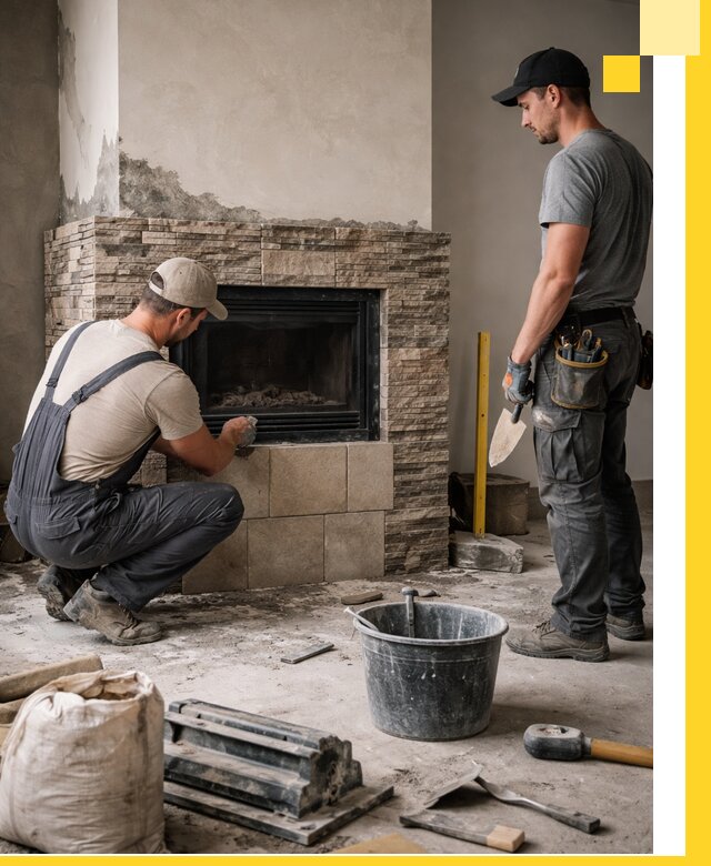 Камины под ключ в Краснокаменске: проект, изготовление и монтаж