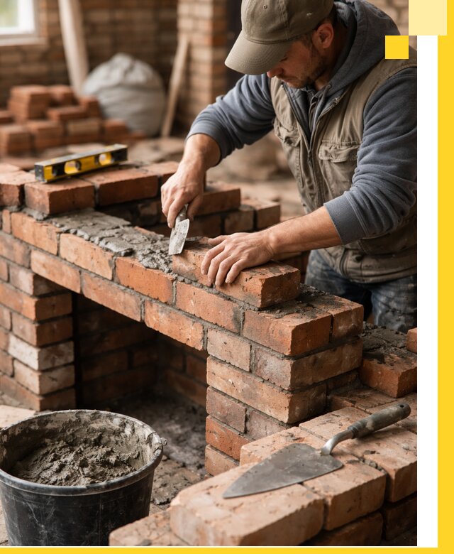 Кладка каминов под ключ в Краснокаменске профессиональная отделка и монтаж