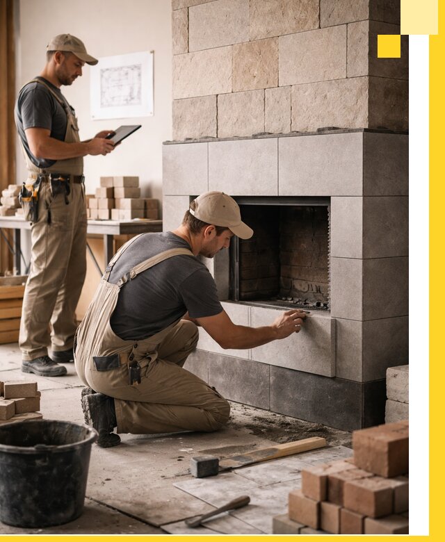 Индивидуальные проекты каминов и каминных систем в Краснокаменске