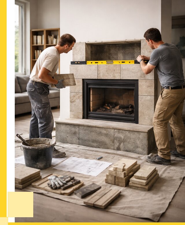 Монтаж каминов и установка в Краснокаменске от 45995 р. | ЭриданКсн