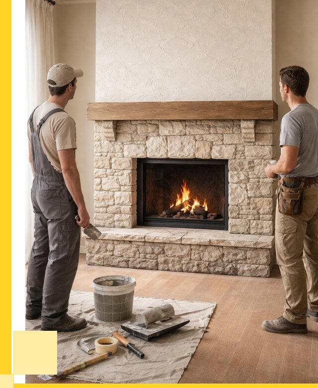 Отделка каминов в Краснокаменске от 6644 р. под ключ | ЭриданКсн