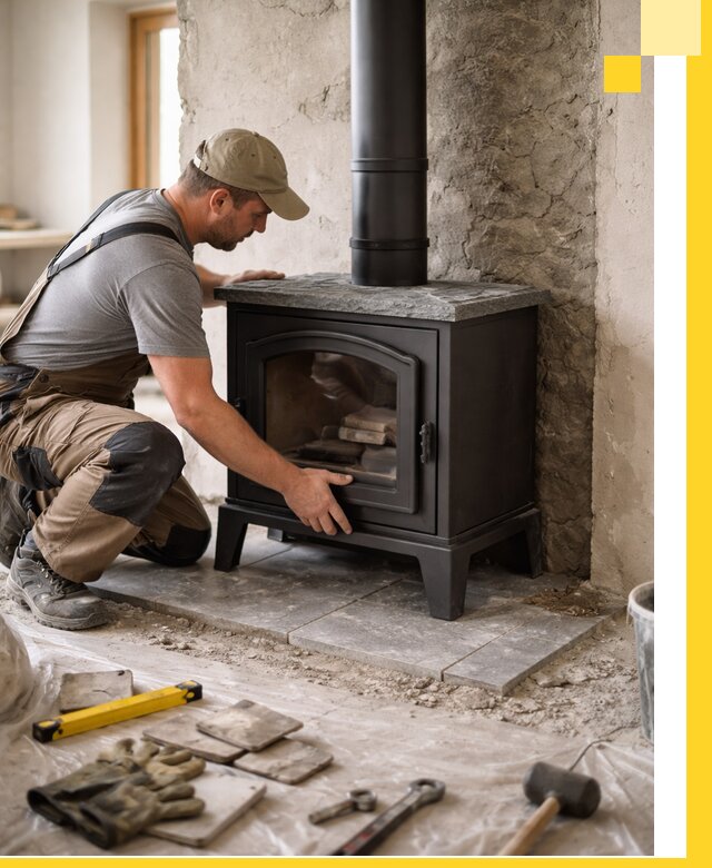 Профессиональный монтаж печей и каминов в Краснокаменске под ключ