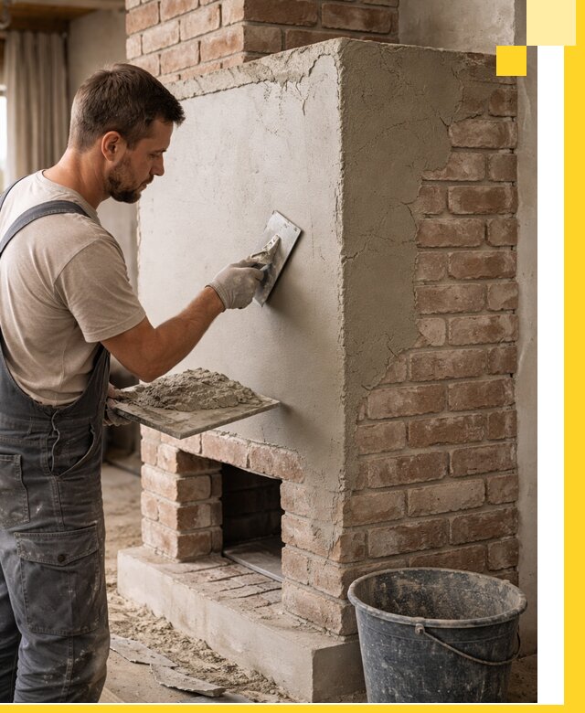 Отделка печей и облицовка каминов в Краснокаменске под ключ