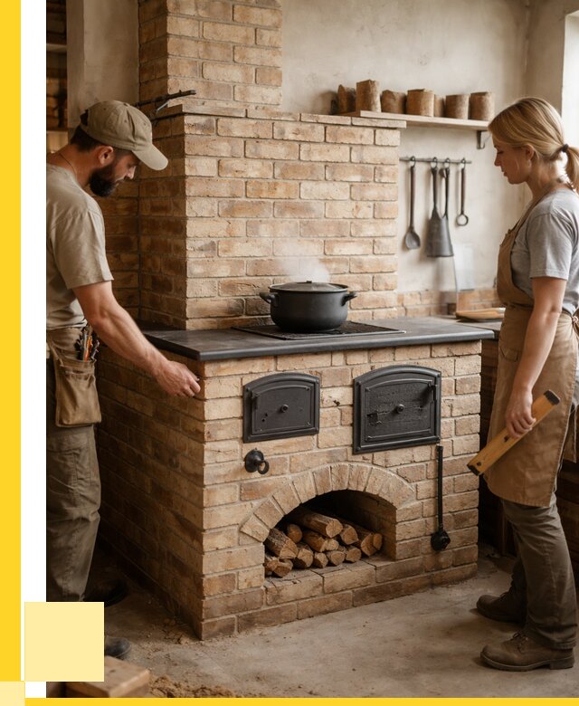 Варочно отопительные печи в Краснокаменске от 91989 р. | ЭриданКсн