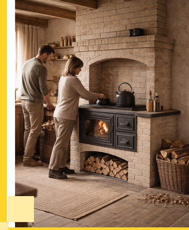 Печи с плитой в Краснокаменске от 45995 р. | ЭриданКсн — кирпичная печь