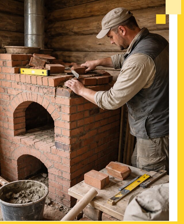 Изготовление и установка русских печей в Краснокаменске под ключ