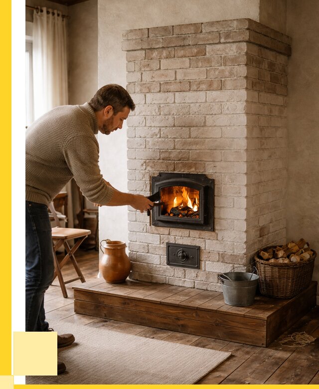 Печь голландка из кирпича в Краснокаменске от 86879 р. | ЭриданКсн