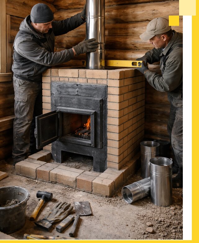 Проектирование, изготовление и установка банных печей в Краснокаменске