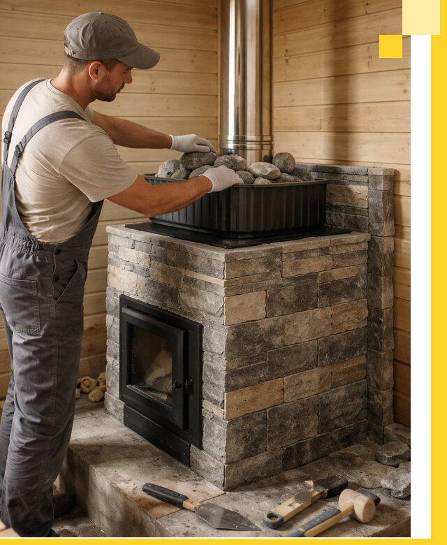 Печи для парной в Краснокаменске, производство, монтаж и обслуживание