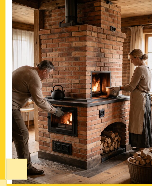 Печи для загородного дома под ключ в Краснокаменске от 81768 р. | ЭриданКсн