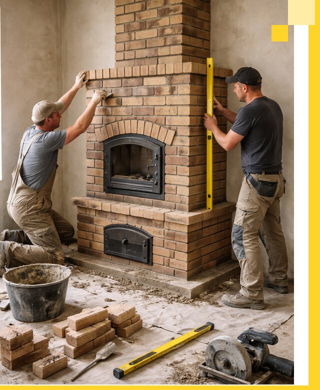 Продажа и установка печей и каминов для дома под ключ в Краснокаменске