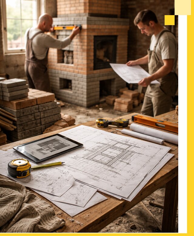 Проекты печей и каминов с индивидуальным дизайном в Краснокаменске