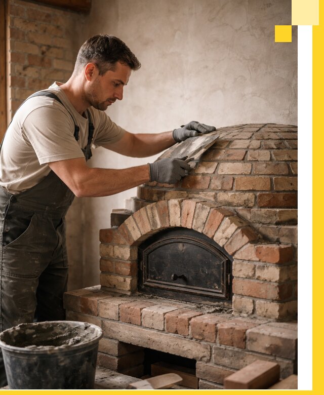 Изготовление и монтаж помпейских печей на заказ в Краснокаменске