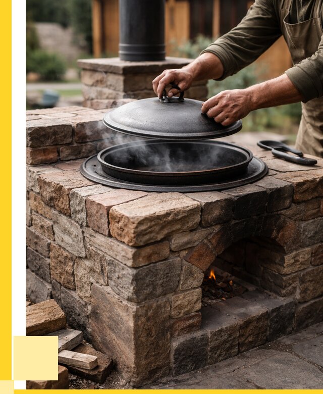 Печи для казана в Краснокаменске по цене от 18398 р. | ЭриданКсн