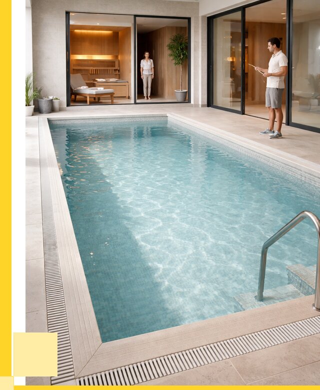 Отделка бассейна пленкой ПВХ в Краснокаменске от 3577 р. - ЭриданКсн