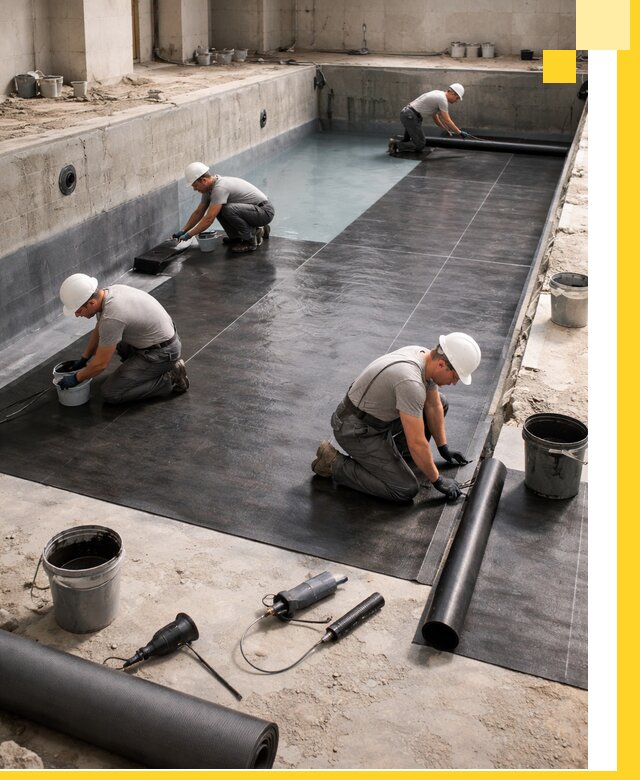 Профессиональная гидроизоляция бассейнов и чаш в Краснокаменске под ключ