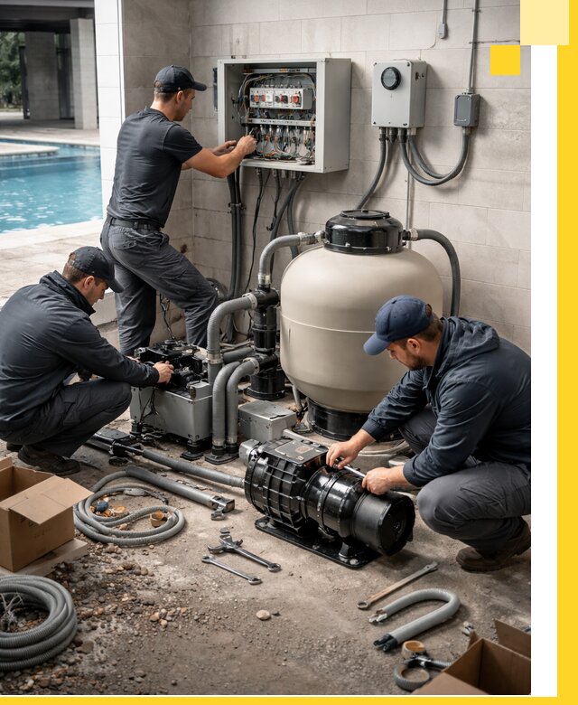 Профессиональный монтаж оборудования для бассейнов в Краснокаменске