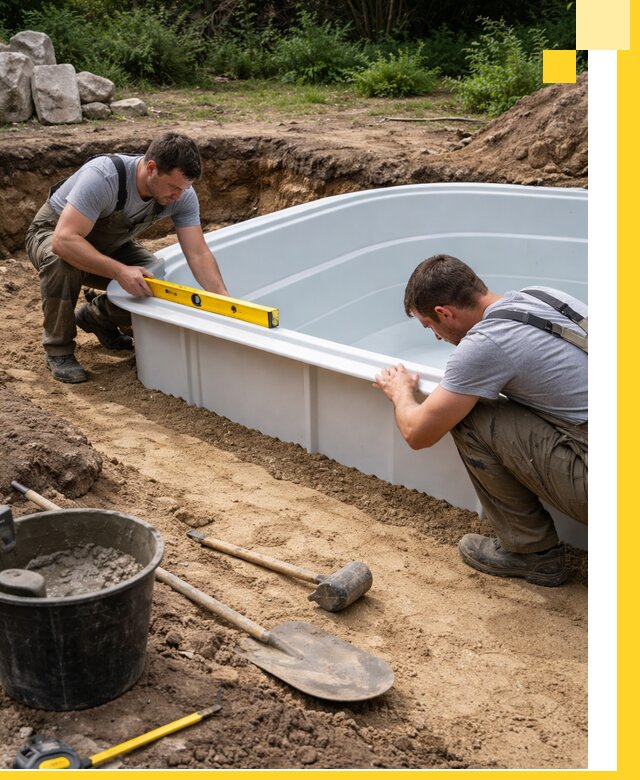 Производство и установка пластиковых бассейнов в Краснокаменске под ключ