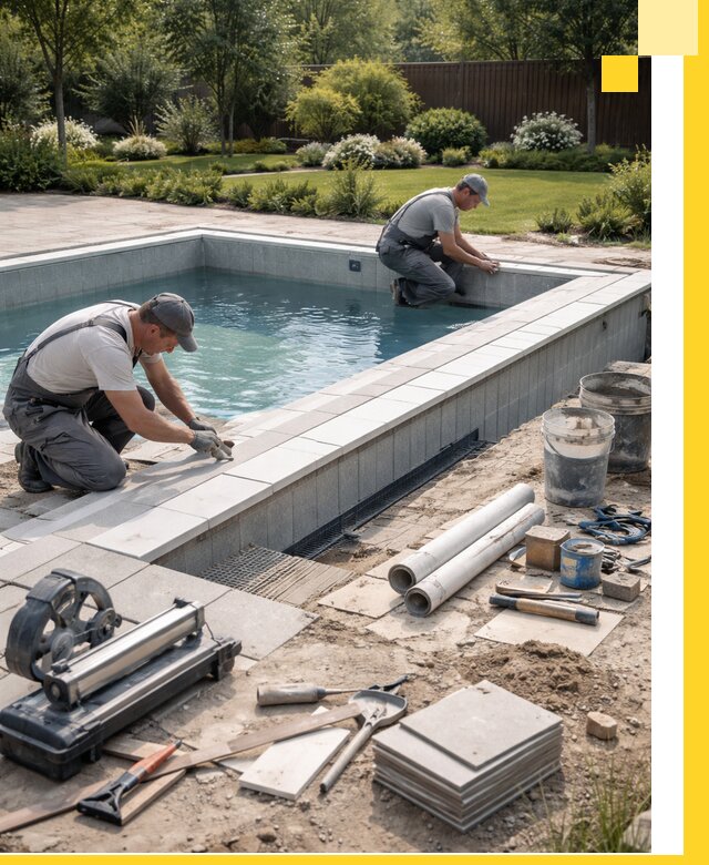 Строительство открытых бассейнов под ключ в Краснокаменске профессионально