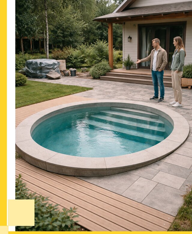 Бассейн на даче под ключ в Краснокаменске от 204420 р., ЭриданКсн