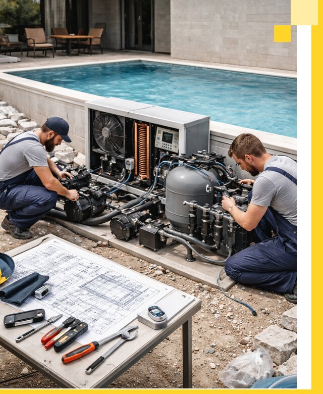 Проектирование и монтаж бассейнов с подогревом в Краснокаменске