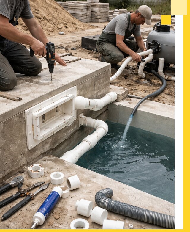 Строительство скиммерных бассейнов под ключ в Краснокаменске