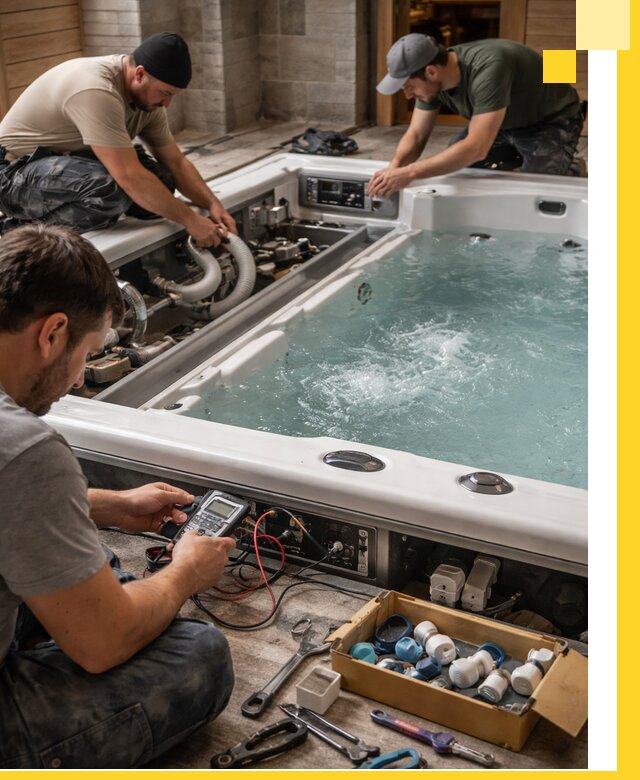 Гидромассажные бассейны под ключ в Краснокаменске, дизайн и монтаж