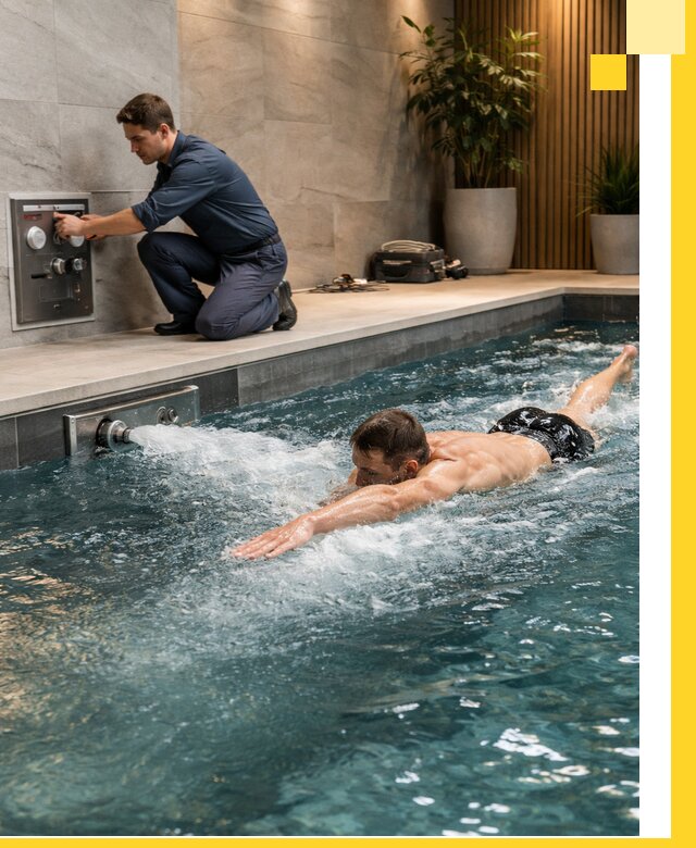 Проектирование и монтаж бассейнов с противотоком в Краснокаменске