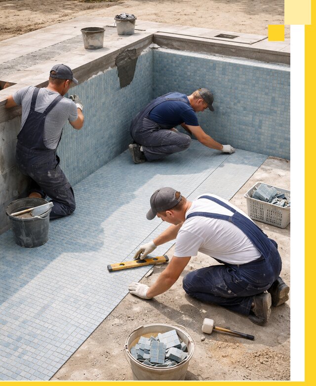 Укладка и установка плитки для бассейнов под ключ в Краснокаменске