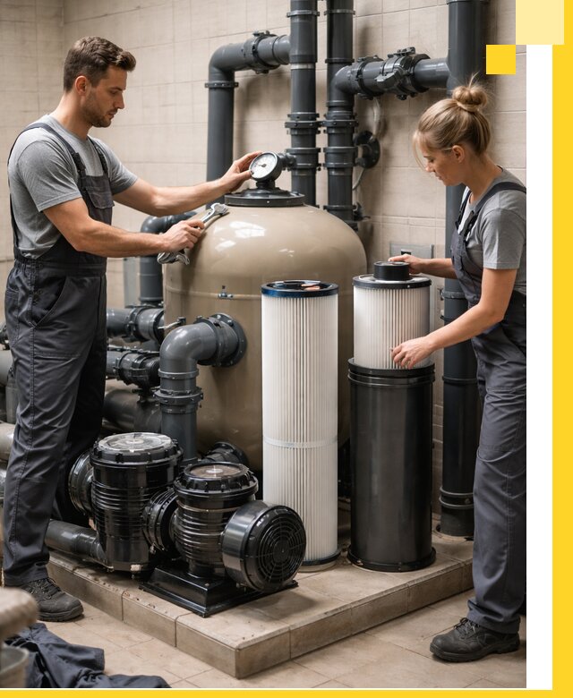 Фильтры и системы фильтрации для бассейнов в Краснокаменске