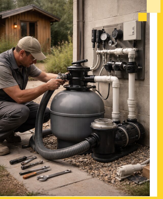 Продажа и монтаж фильтров и насосов для бассейнов в Краснокаменске