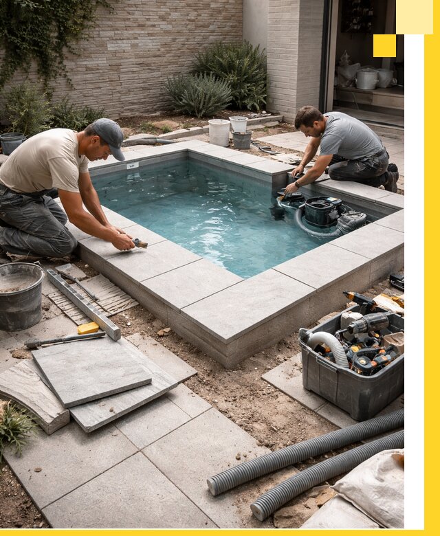 Мини бассейны под ключ в Краснокаменске, дизайн и установка