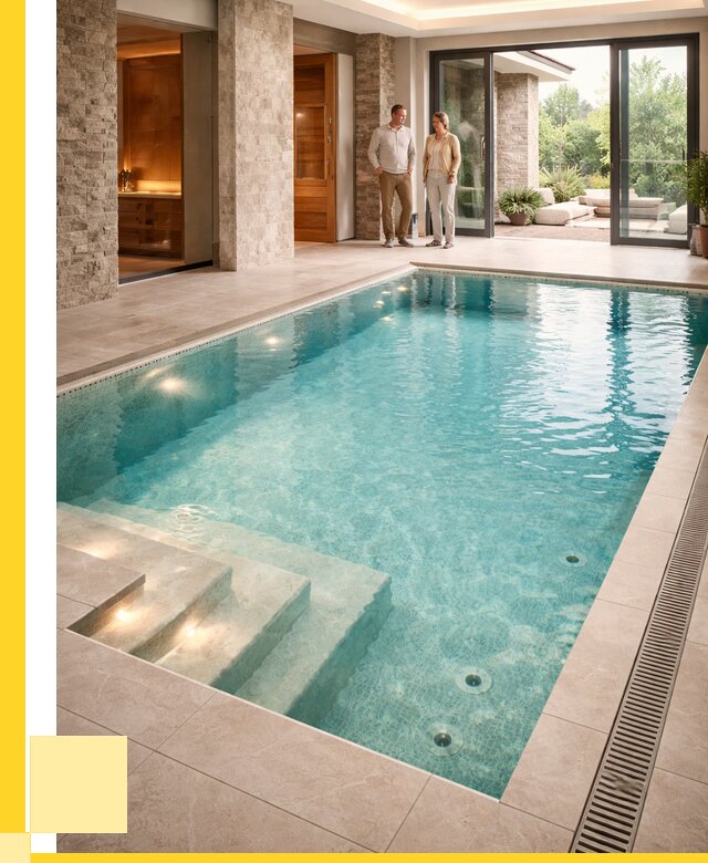 Бассейн во дворе в Краснокаменске: проект, отделка от 1226520 р. | ЭриданКсн