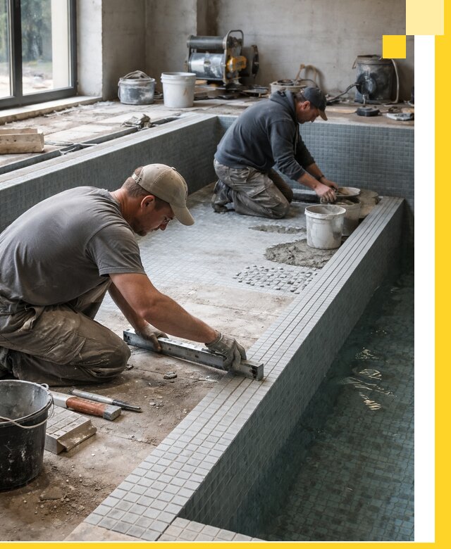 Строительство бассейна в частном доме в Краснокаменске под ключ