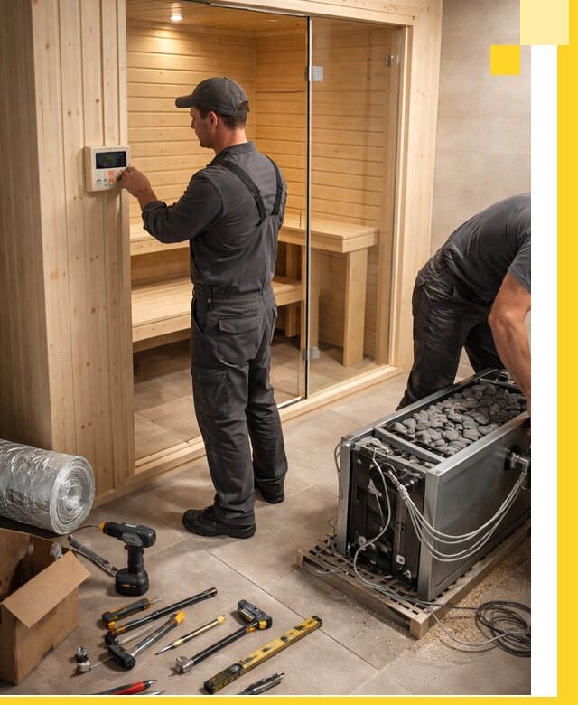 Поставка, установка и монтаж электрических саун в Краснокаменске