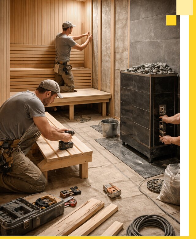Дизайн и строительство интерьерных саун под ключ в Краснокаменске