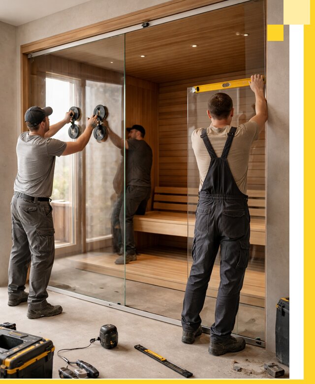 Производство и монтаж стеклянных саун под ключ в Краснокаменске