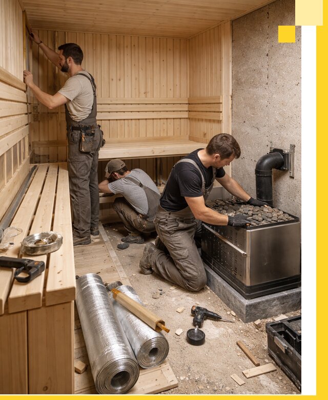 Индивидуальные сауны на заказ в Краснокаменске под ключ, проект и монтаж