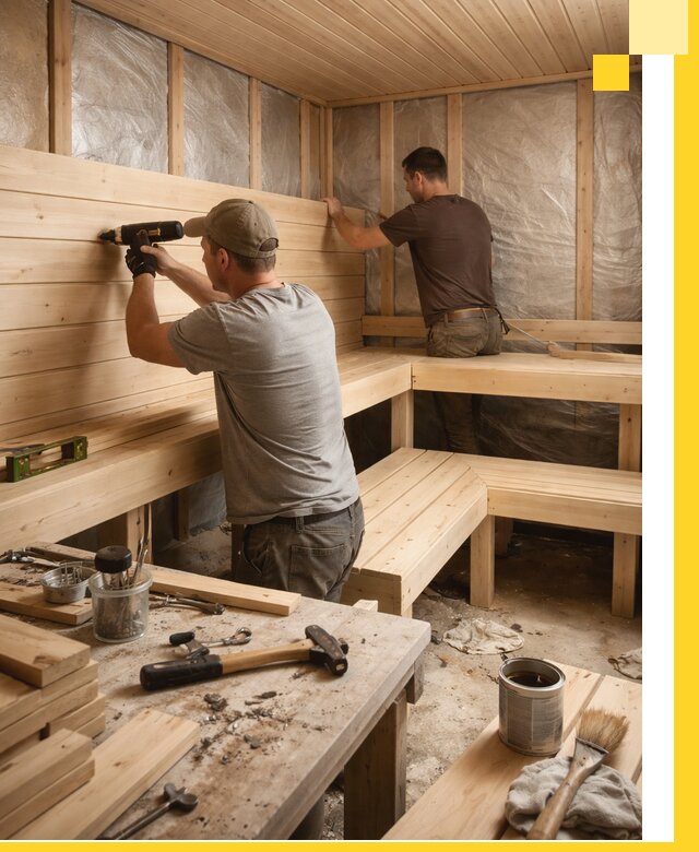 Профессиональная отделка бань и саун под ключ в Краснокаменске