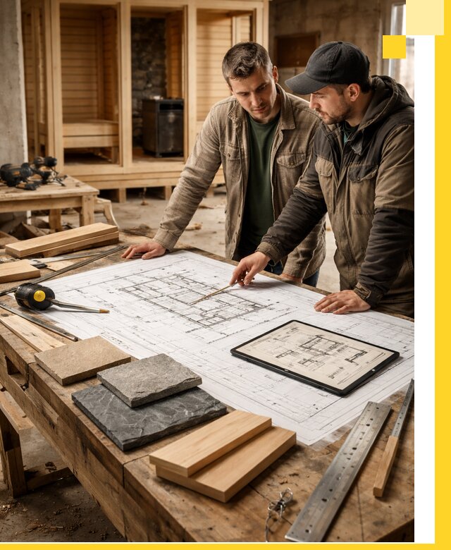 Проекты бань под ключ и планы строительства в Краснокаменске