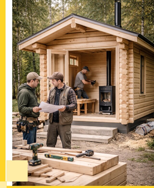 Монтаж бань под ключ в Краснокаменске — от 204420 р. | ЭриданКсн