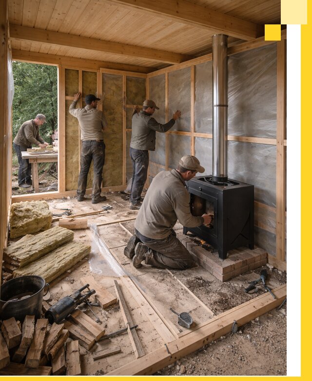 Профессиональный монтаж бань под ключ в Краснокаменске для дома