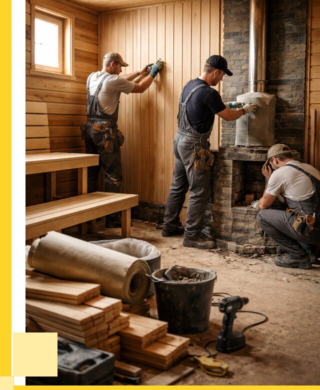 Ремонт бань под ключ в Краснокаменске от 45995 р. | ЭриданКсн