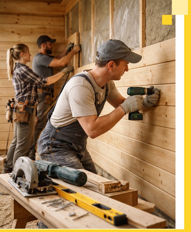 Обшивка бань под ключ в Краснокаменске: отделка стен и потолков